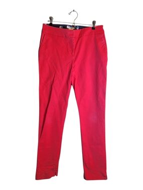 Womens Boden Ankle Cropped Red Pants 8R